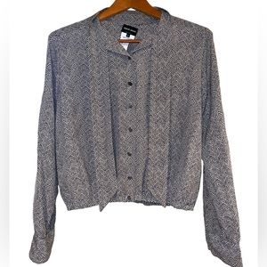 Giorgio Armani Black and White Blouse